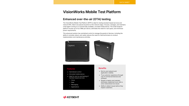 VisionWorks Mobile Test Platform
